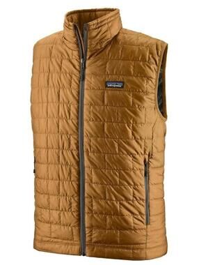 NEW Patagonia Mens Nano Puff Vest Size Small Primaloft Raptor Brown